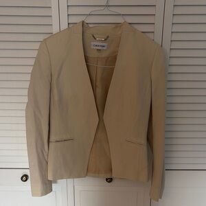 Calvin Klein Women's Beige Blazer